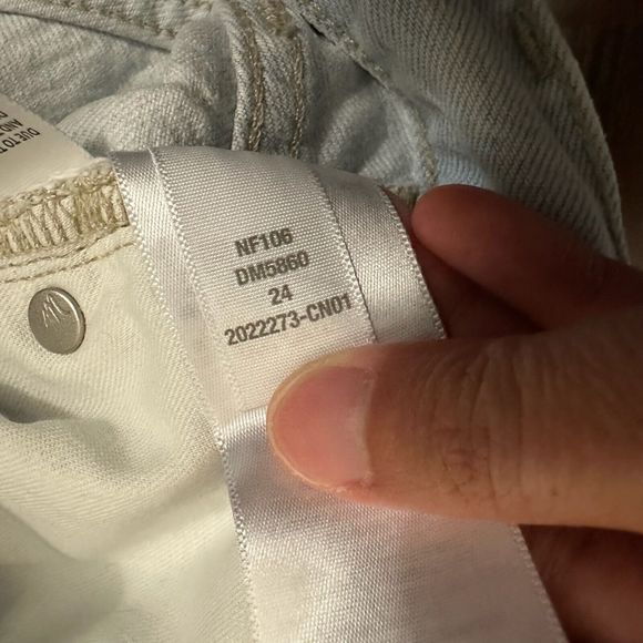 MADEWELL Mid-Rise The Perfect Vintage Straight Jeans Destroyed Blue - Picture 10 of 13